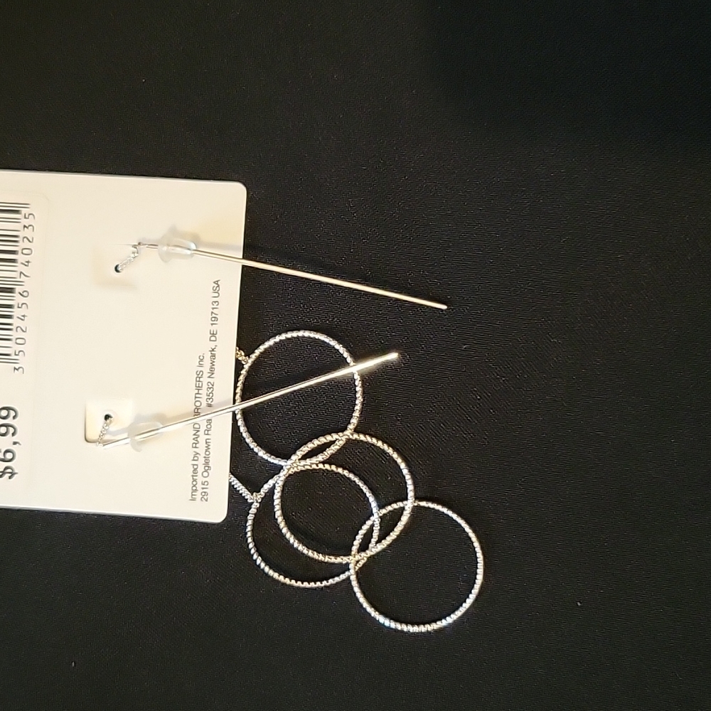 Double loop earrings - Picture 2 of 2